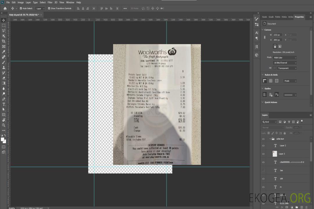Chèque de paiement du marché Woolworths template Chèque de paiement du marché Woolworths template